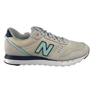 New Balance Silver and Blue Sneakers Classic Design